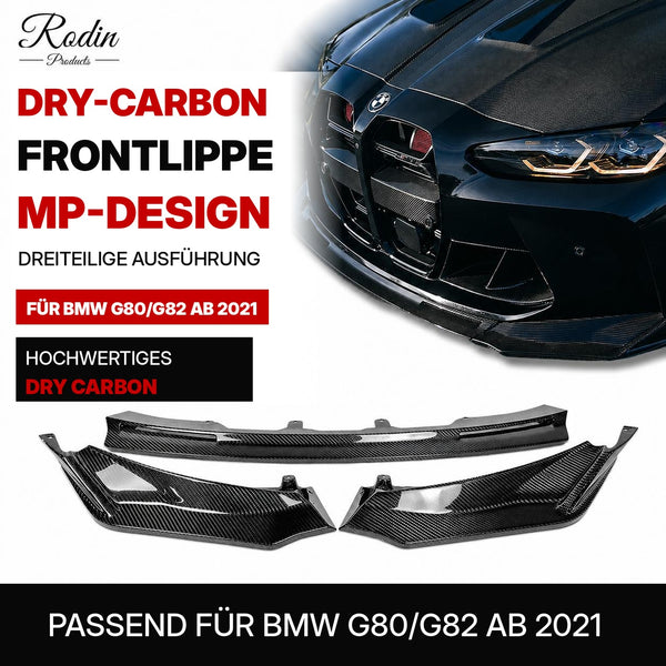 Dry-Carbon-Frontlippe im MP-Design passend für BMW G80/G82