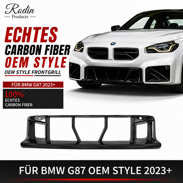 Echtcarbon-Frontgrill im OEM-Design passend für BMW M2 G87 (ab 2023)