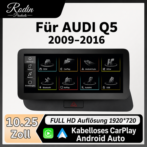 Navigation für Audi Q5 – CarPlay & Android Auto