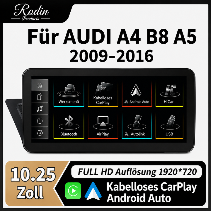 Navigation passend für Audi A4 B8 A5 – CarPlay & Android Auto – Navi/CarPlay Display Ansicht 1