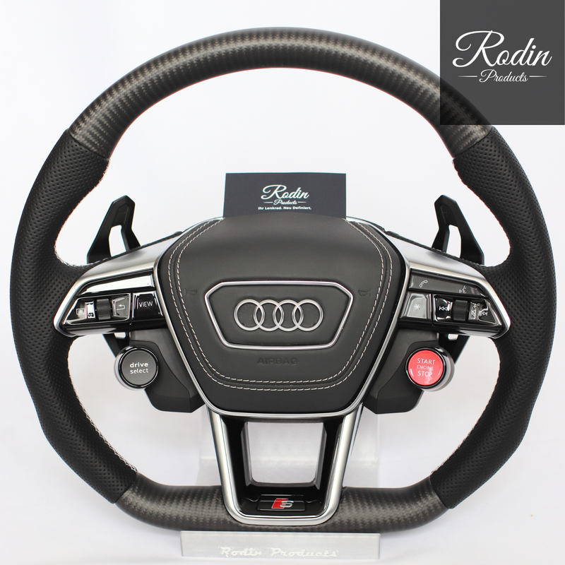 Matt-Carbon Sportlenkrad für Audi