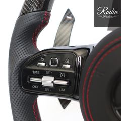 All Black Carbon Lenkrad (LED) für Mercedes-Benz - Lenkradkranz Detail von Rodin Products